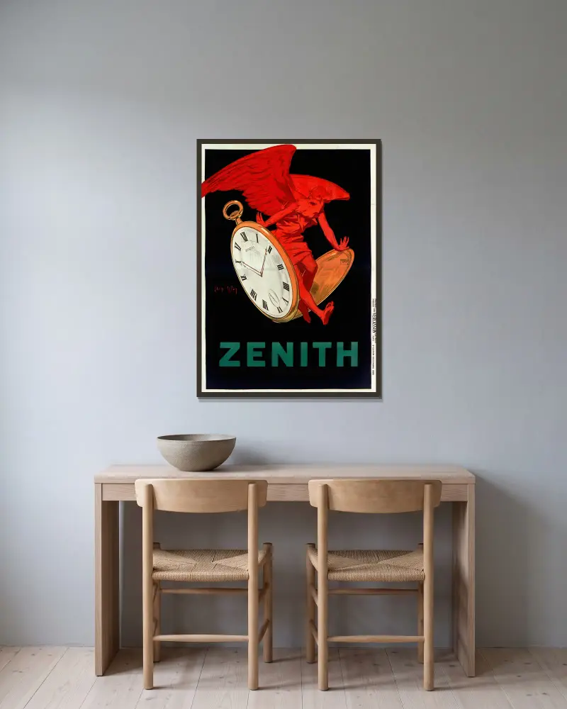 Zenith, Jean d'Ylen v rámu na stěně