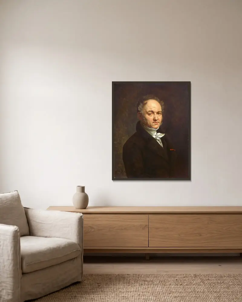 Dr. Vignardonne von Antoine-Jean Gros gerahmt an einer Wand