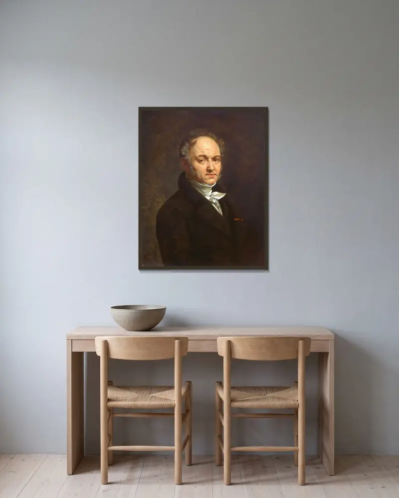 Dr. Vignardonne von Antoine-Jean Gros gerahmt an einer Wand