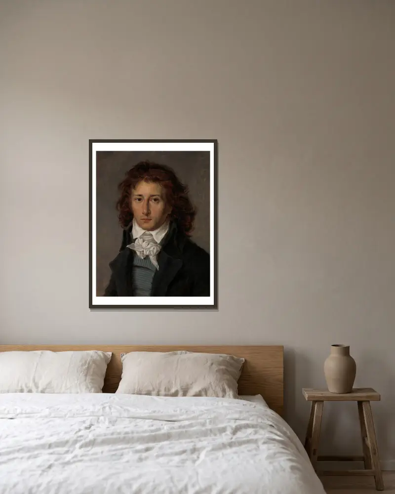 François Gérard (1770–1837), later Baron Gérard av Antoine-Jean Gros inramad på en vägg