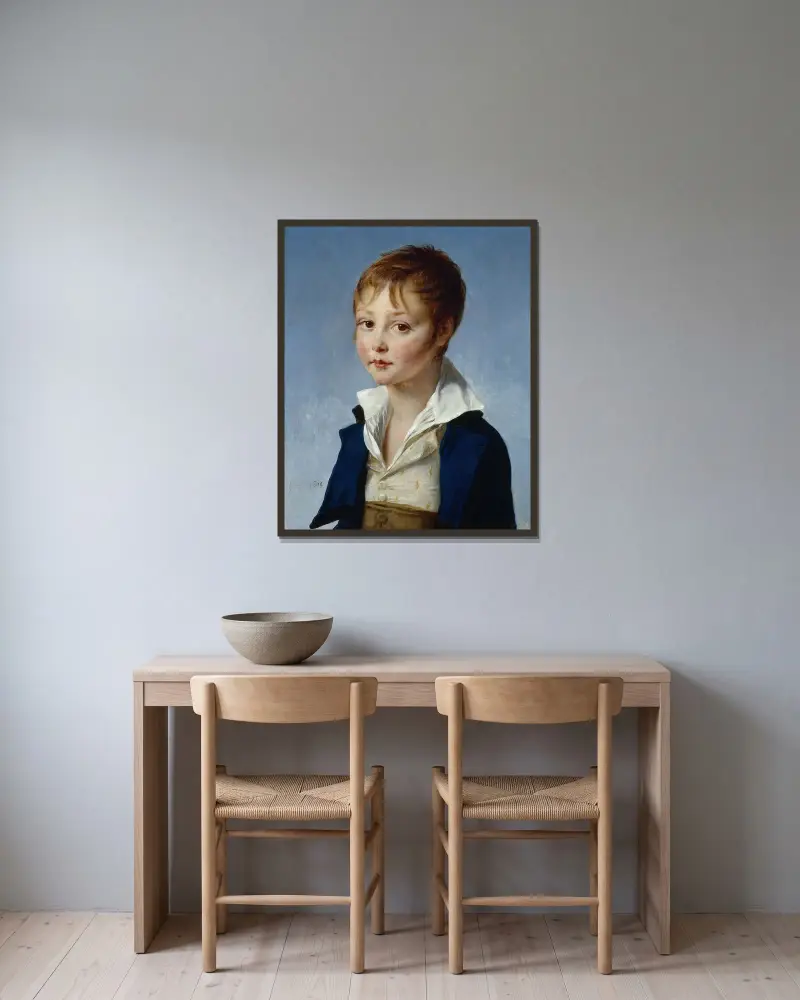 Porträtt av Jacques Amalric av Antoine-Jean Gros inramad på en vägg