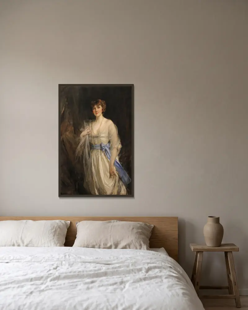 Lady Grace Dance av James Jebusa Shannon inramad på en vägg