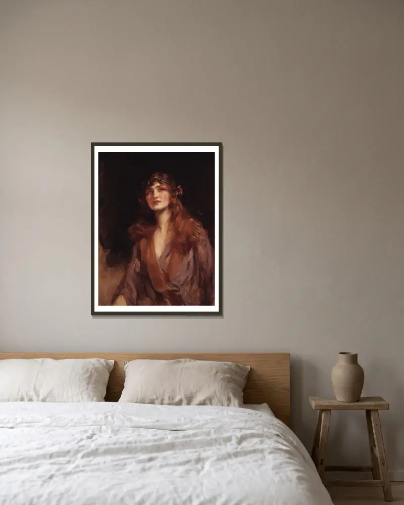 Lily Elsie (Mrs. Bullough) von James Jebusa Shannon gerahmt an einer Wand