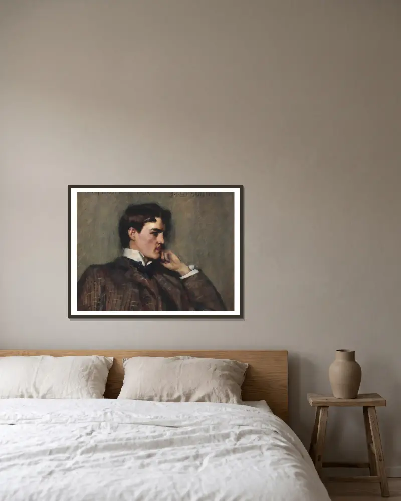 Der Bruder des Künstlers, Tom von James Jebusa Shannon gerahmt an einer Wand