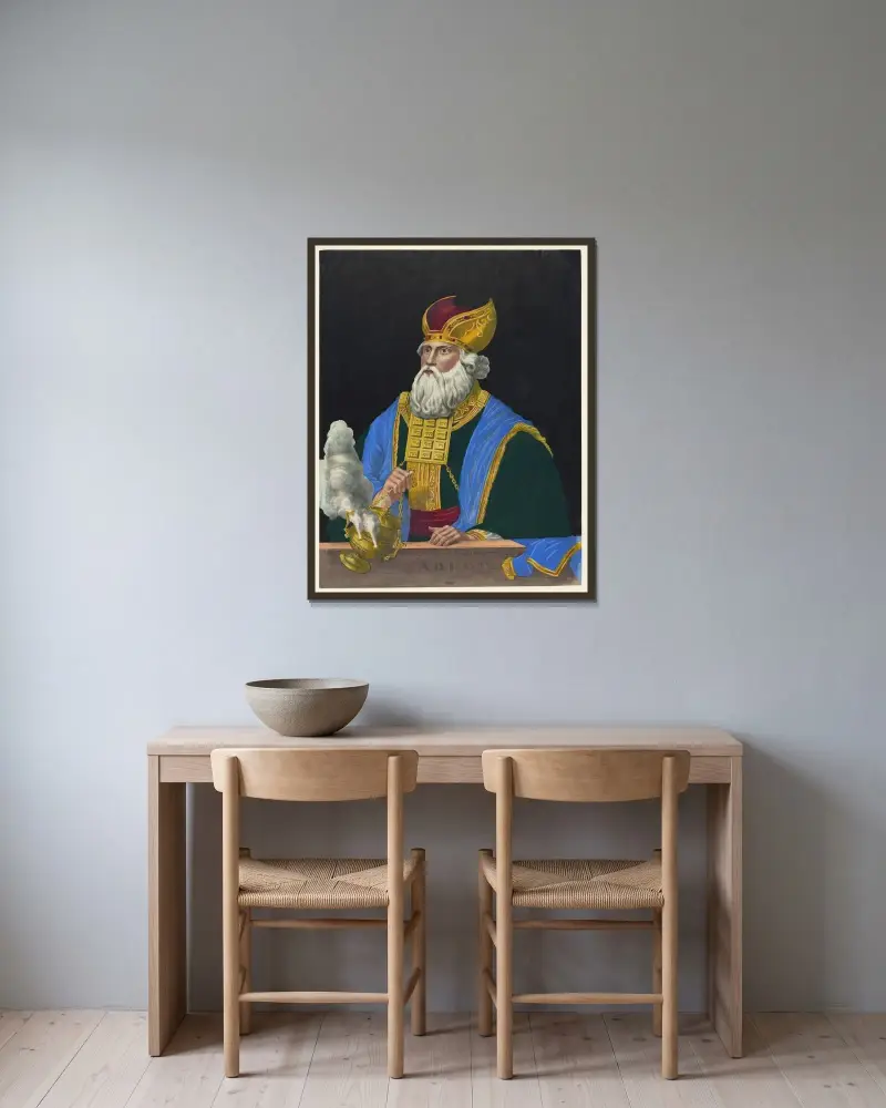 Aaron av Henry Jerome Schile inramad på en vägg