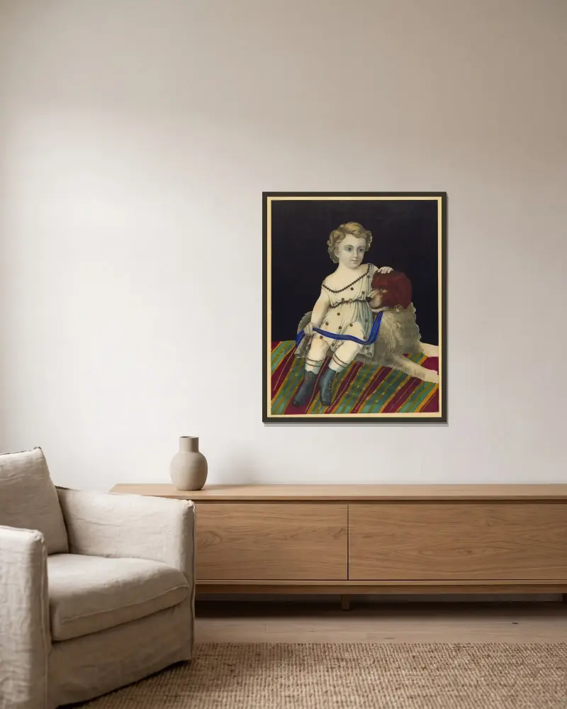 Fidelity av Henry Jerome Schile inramad på en vägg