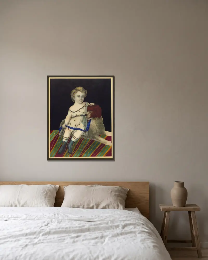 Fidelity av Henry Jerome Schile inramad på en vägg