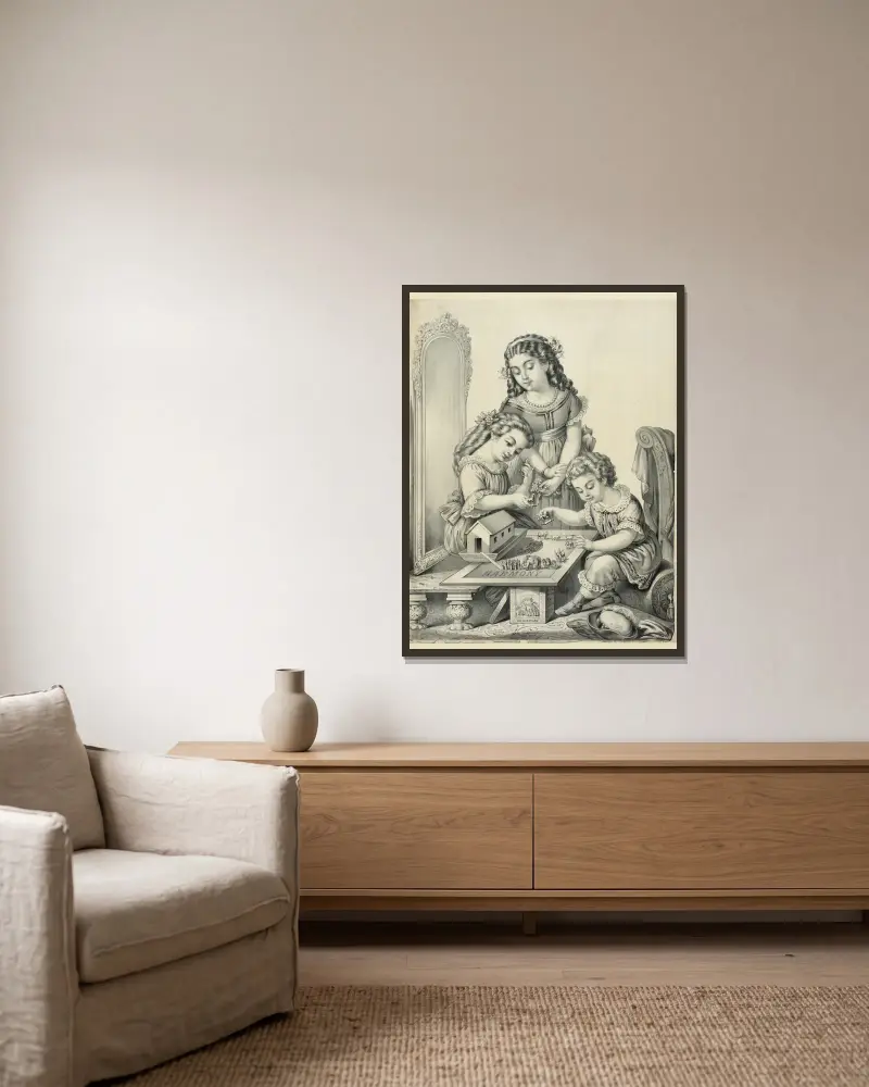 Harmony, Henry Jerome Schile v rámu na stěně