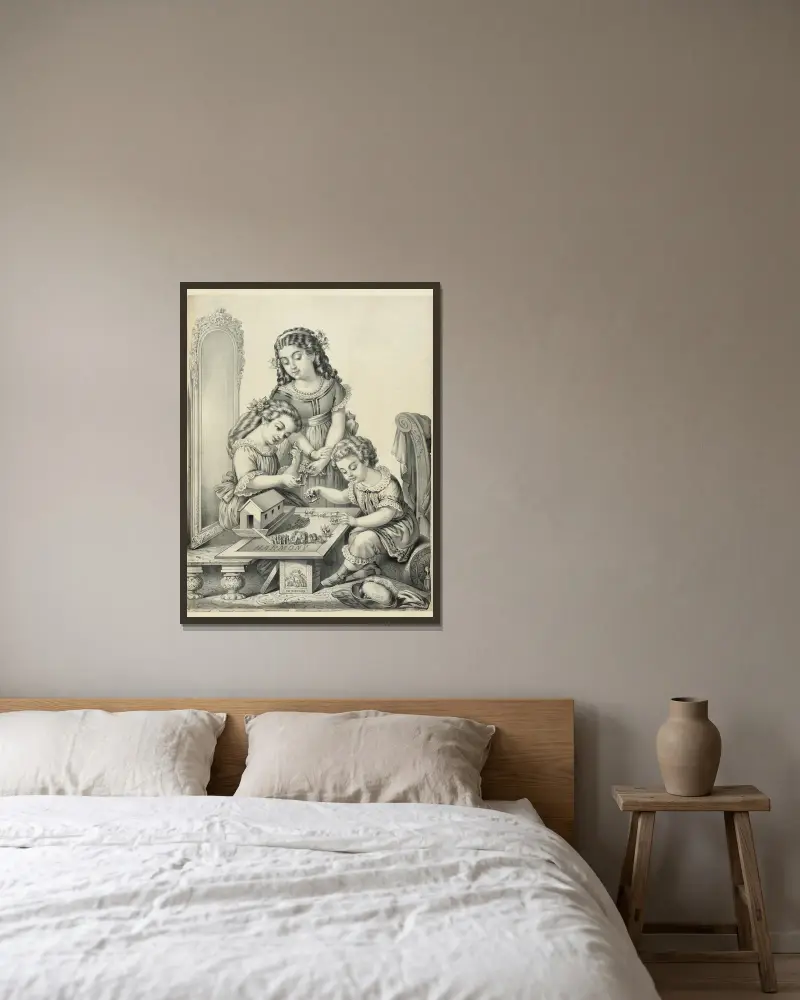 Harmony, Henry Jerome Schile v rámu na stěně