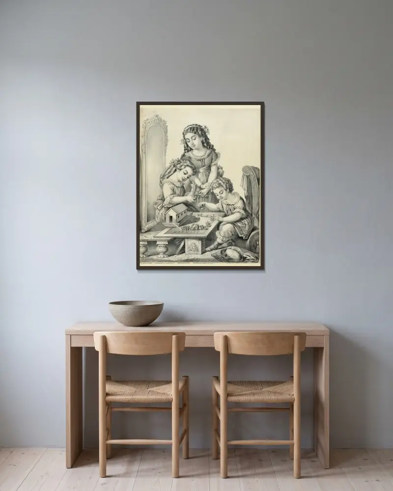 Harmony, Henry Jerome Schile v rámu na stěně
