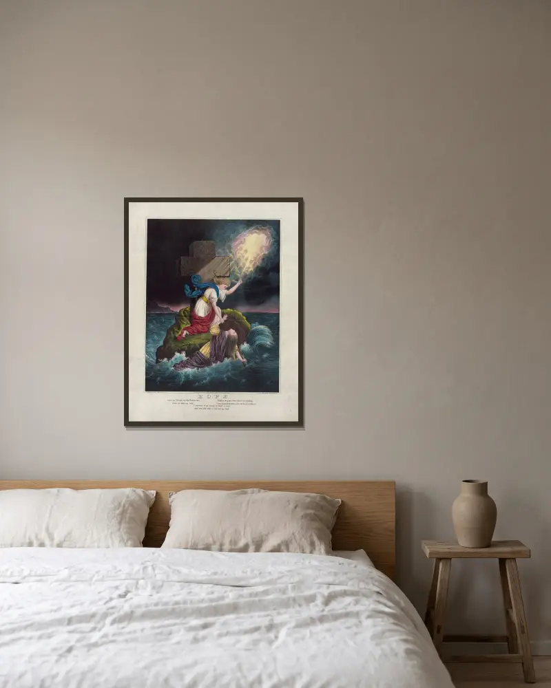 Hopp av Henry Jerome Schile inramad på en vägg