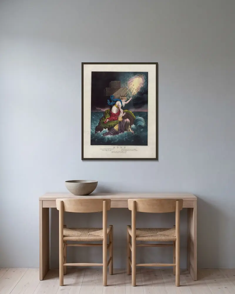 Hopp av Henry Jerome Schile inramad på en vägg