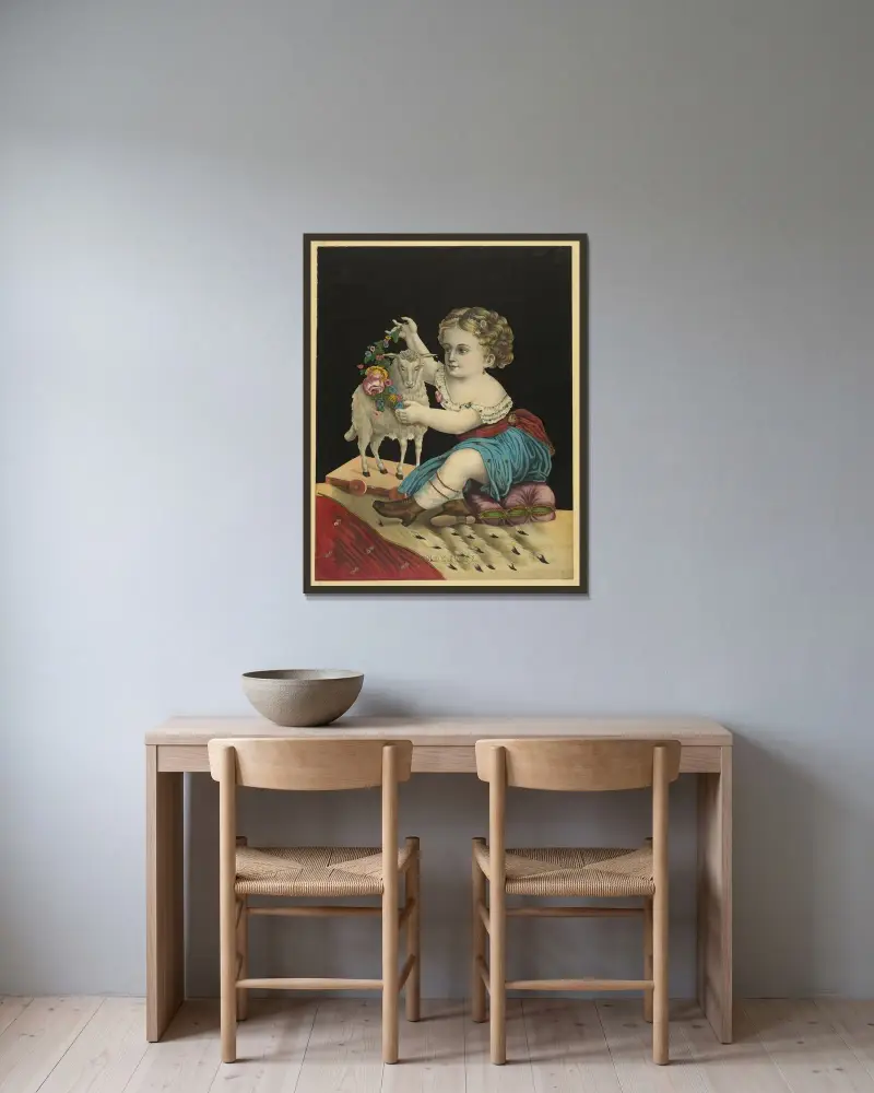 Oskuld av Henry Jerome Schile inramad på en vägg