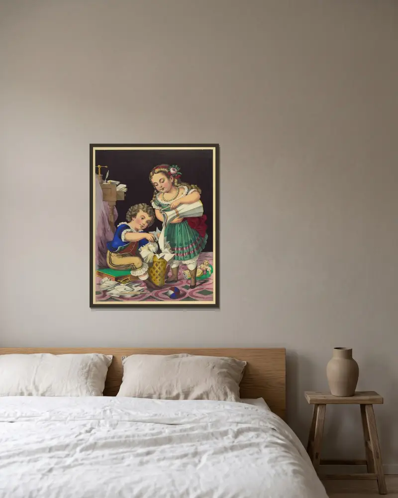 Ofog av Henry Jerome Schile inramad på en vägg