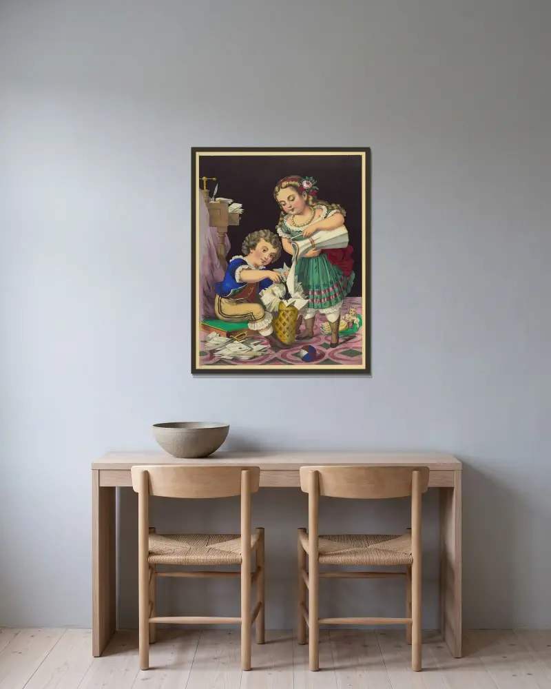 Ofog av Henry Jerome Schile inramad på en vägg