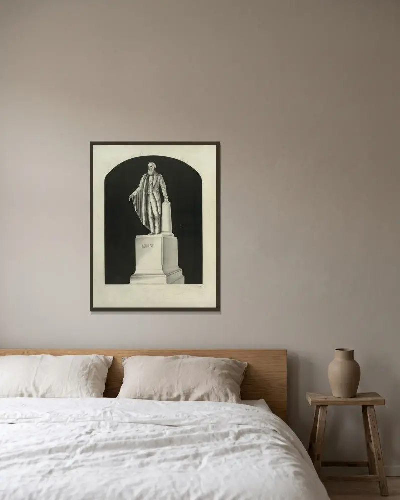 Morse av Henry Jerome Schile inramad på en vägg