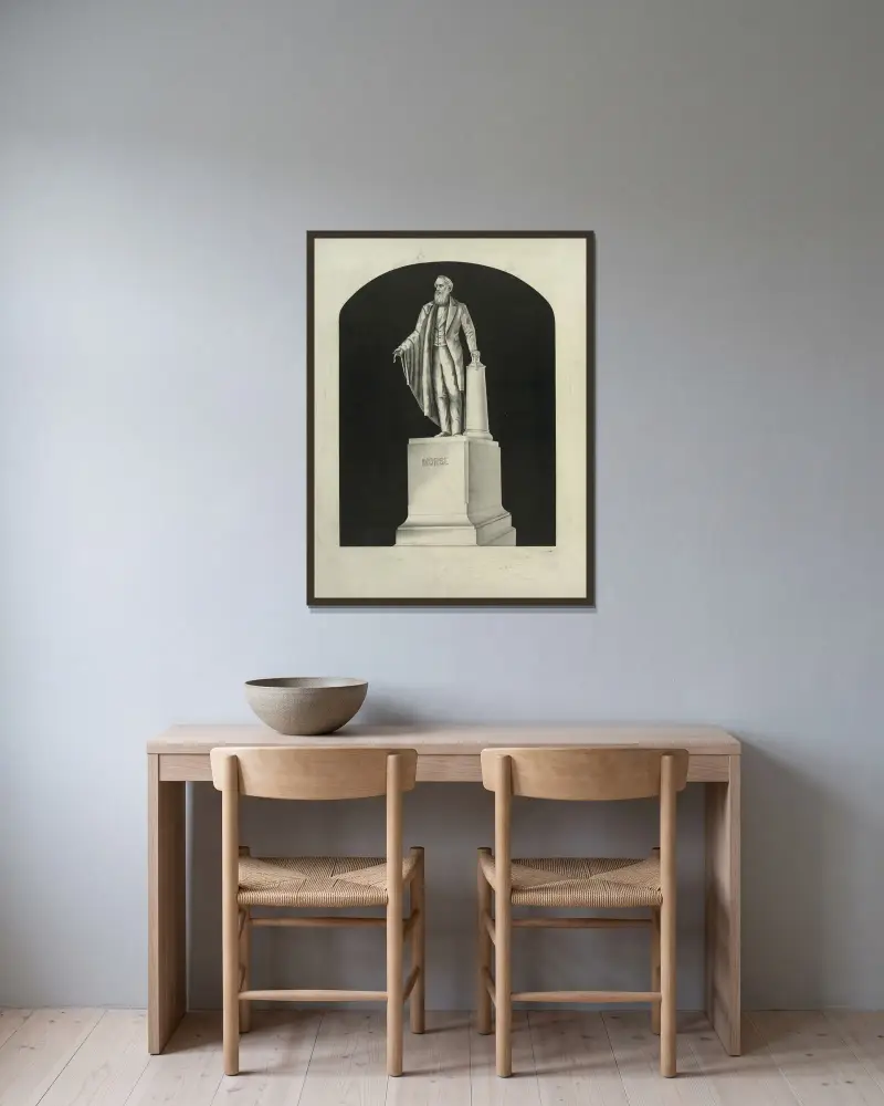 Morse av Henry Jerome Schile inramad på en vägg