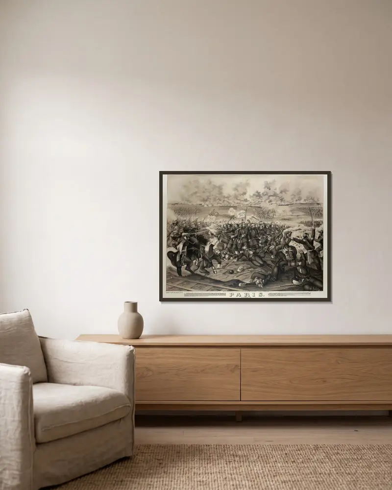 Paris, Henry Jerome Schile v rámu na stěně