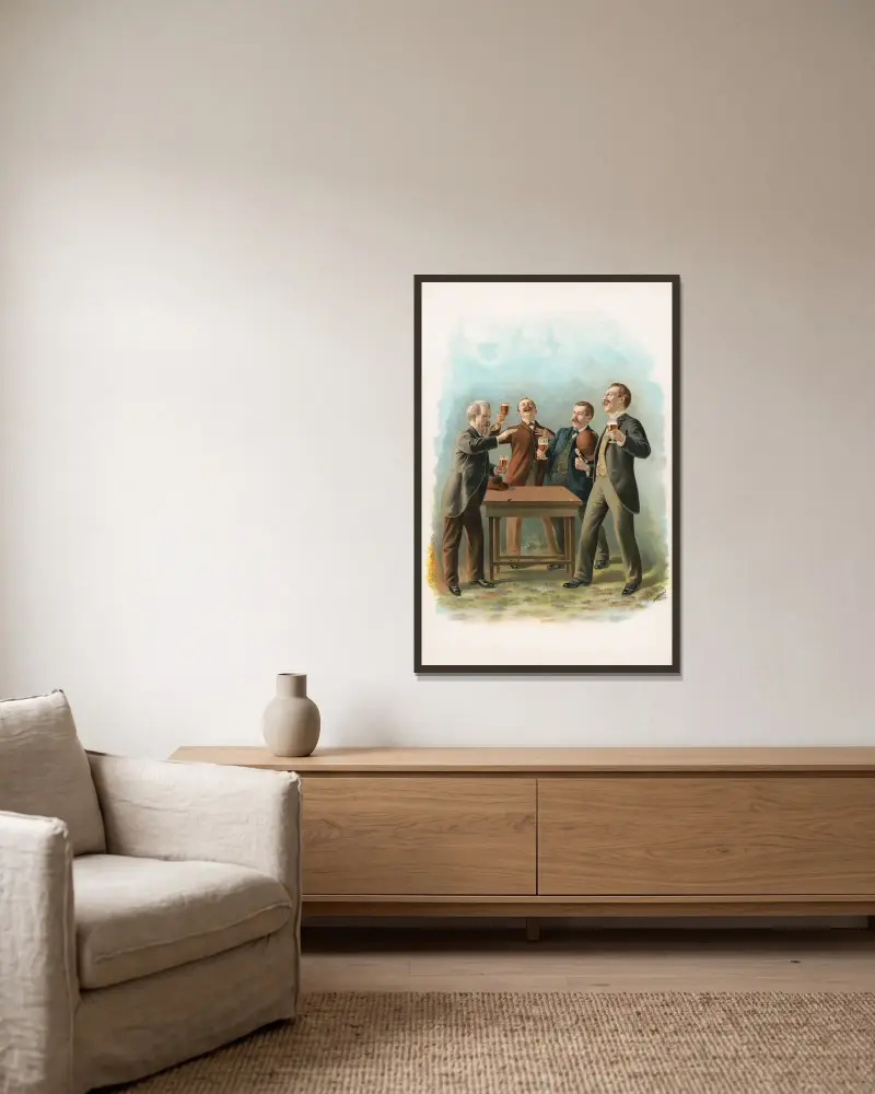 Quartet av Henry Jerome Schile inramad på en vägg
