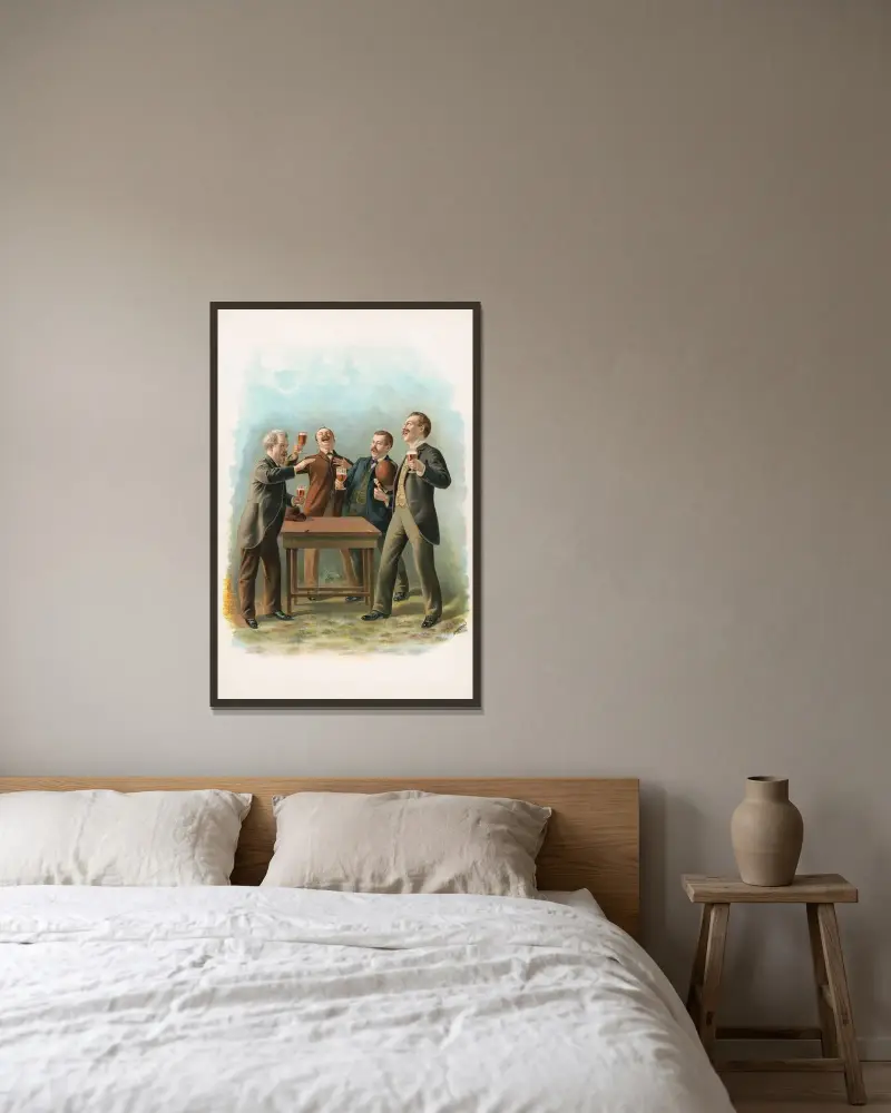 Quartet av Henry Jerome Schile inramad på en vägg
