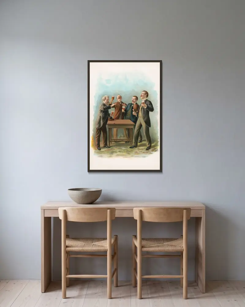 Quartet av Henry Jerome Schile inramad på en vägg