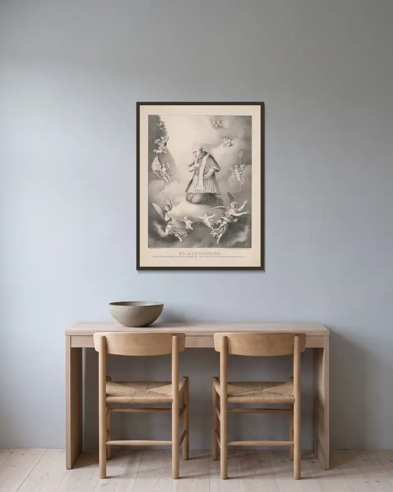 Święty Alfons, Henry Jerome Schile w ramie na ścianie