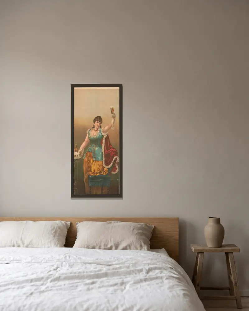 Det sista glaset av Henry Jerome Schile inramad på en vägg
