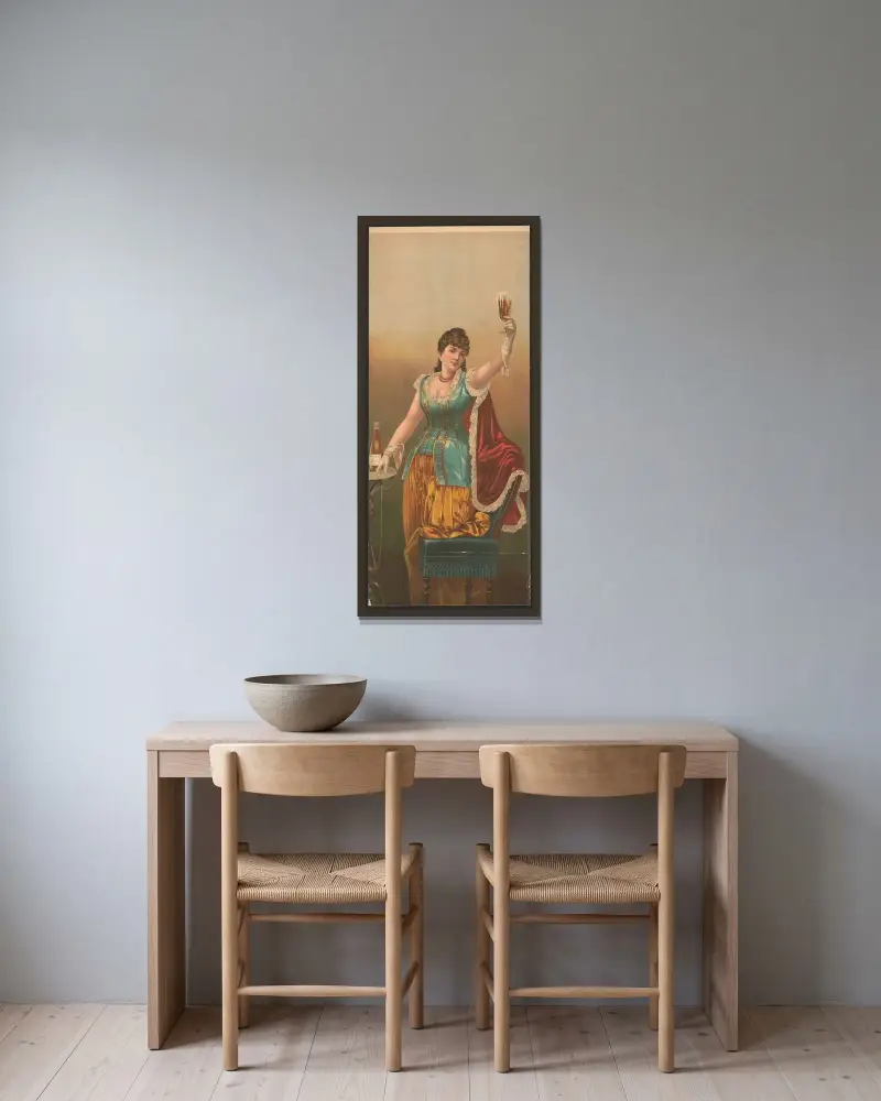 Det sista glaset av Henry Jerome Schile inramad på en vägg