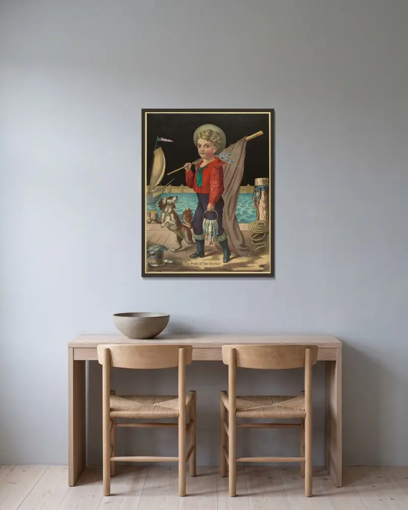 Hamnens stolthet av Henry Jerome Schile inramad på en vägg