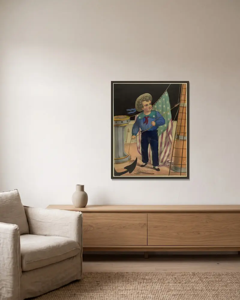 Havets stolthet av Henry Jerome Schile inramad på en vägg