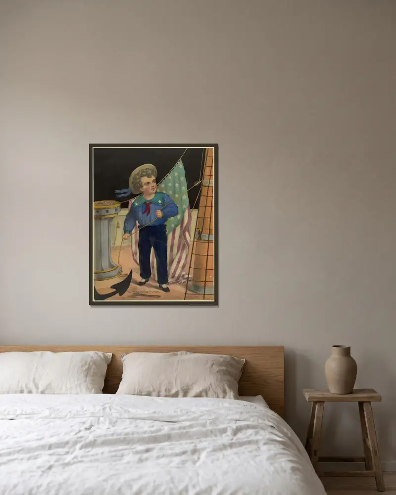 Havets stolthet av Henry Jerome Schile inramad på en vägg