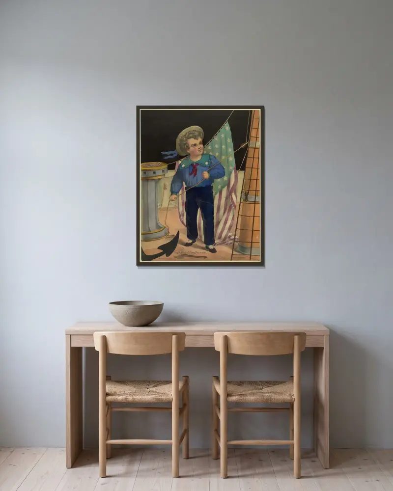 Havets stolthet av Henry Jerome Schile inramad på en vägg
