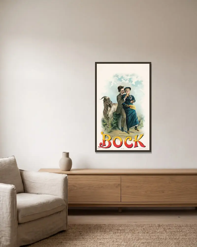 Young America, Bock no. 193 av Henry Jerome Schile inramad på en vägg