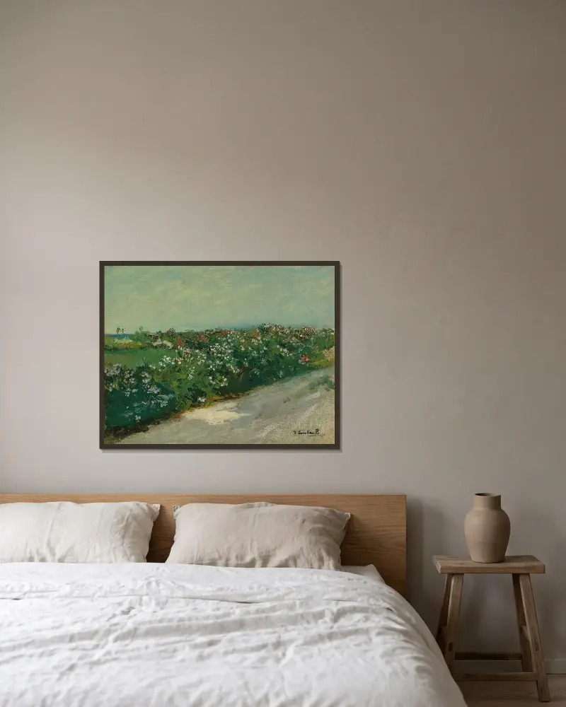 Malvarrosa, Joaquín Sorolla v rámu na stěně
