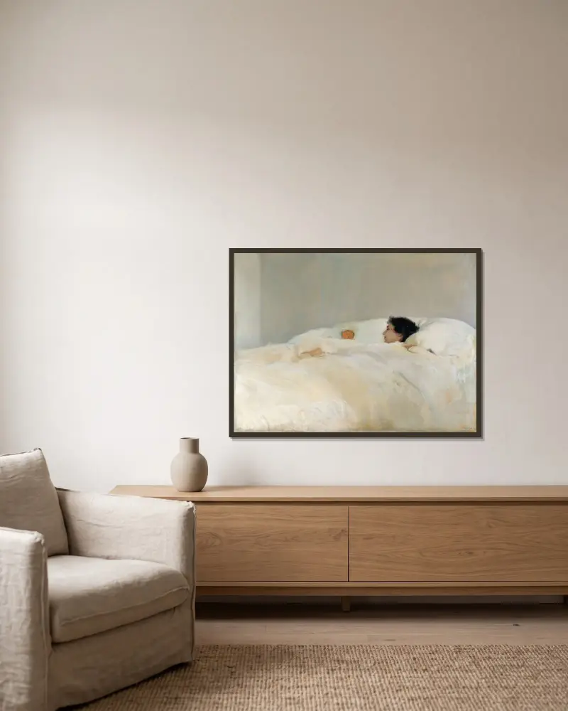 Mutter von Joaquín Sorolla gerahmt an einer Wand