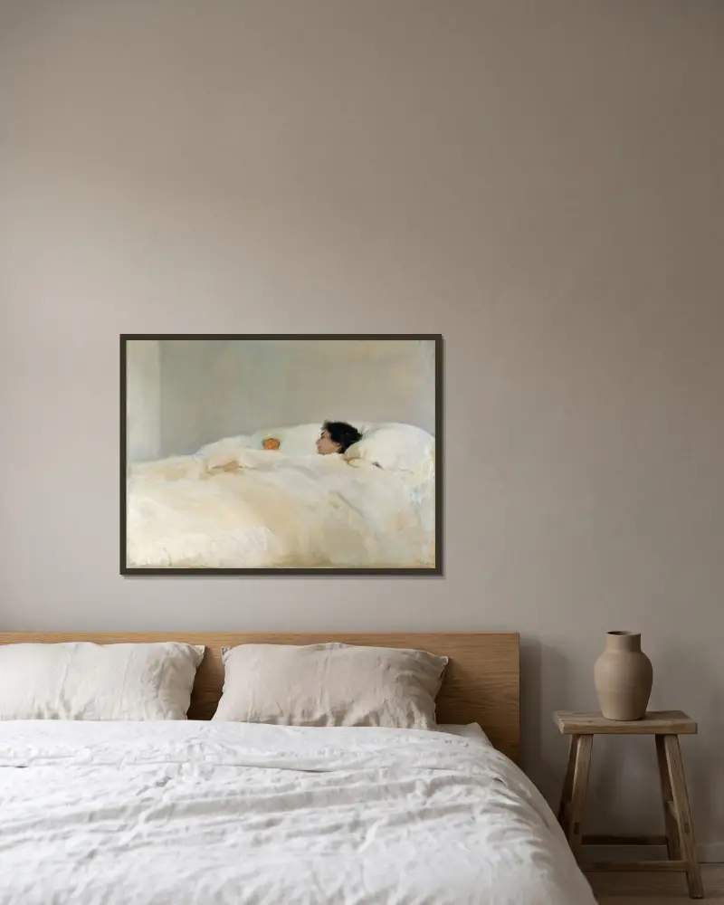 Mutter von Joaquín Sorolla gerahmt an einer Wand
