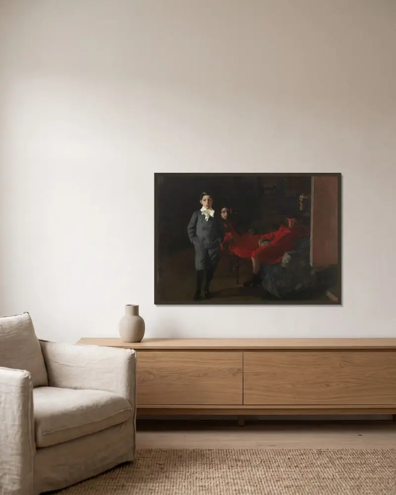 Moje děti, Joaquín Sorolla v rámu na stěně