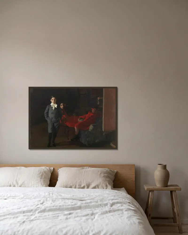 Moje děti, Joaquín Sorolla v rámu na stěně