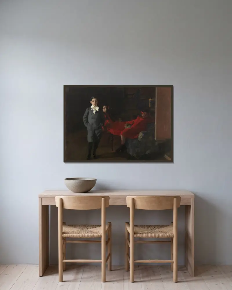 Moje děti, Joaquín Sorolla v rámu na stěně