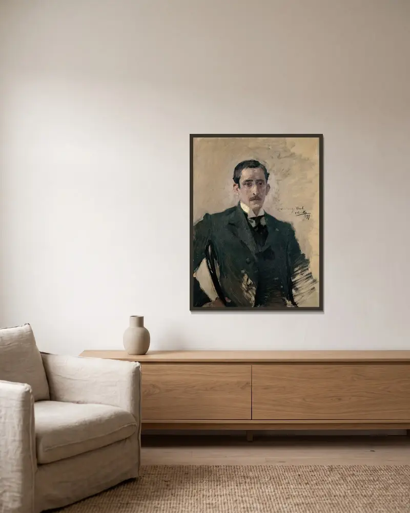 Portret – nr 1, Joaquín Sorolla w ramie na ścianie