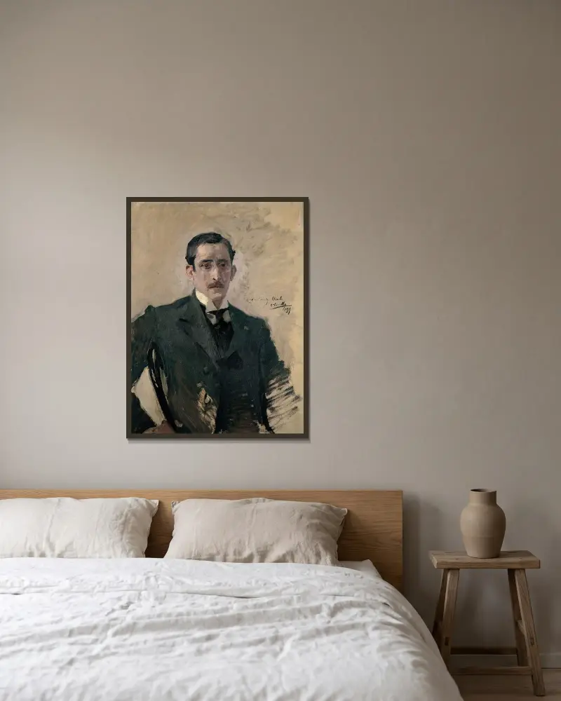 Portret – nr 1, Joaquín Sorolla w ramie na ścianie