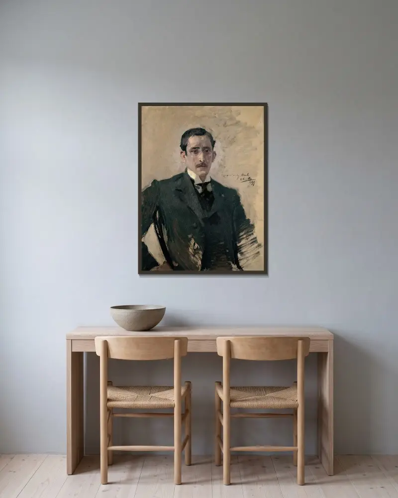 Portret – nr 1, Joaquín Sorolla w ramie na ścianie