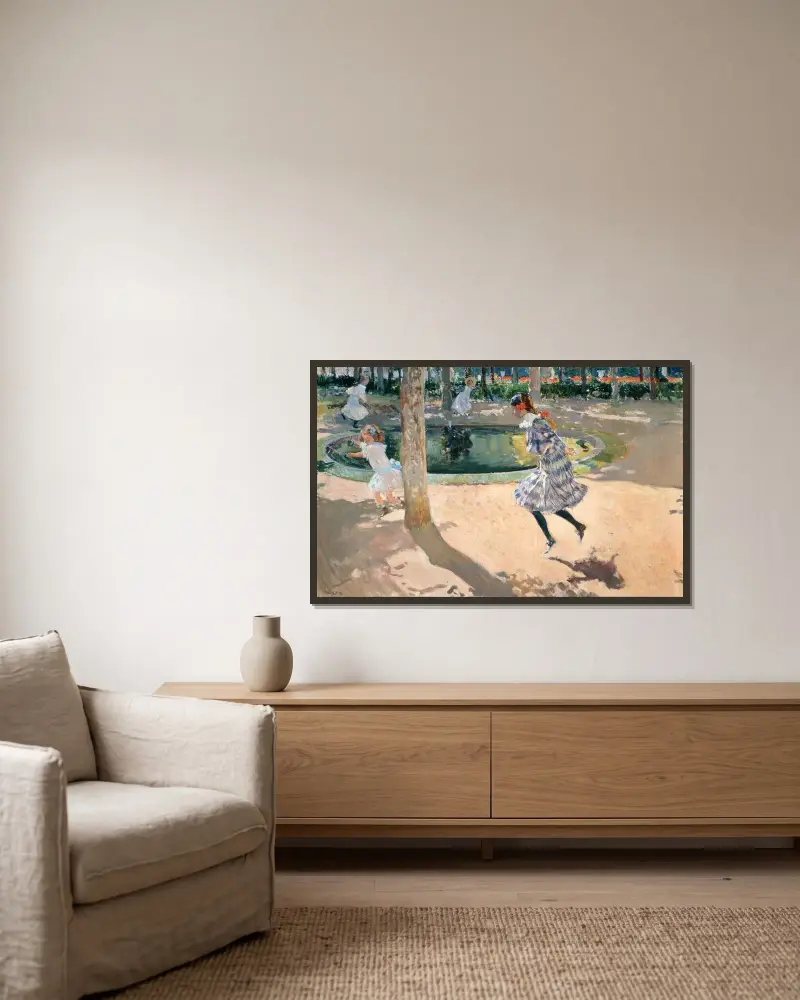 Skakanka, Joaquín Sorolla v rámu na stěně