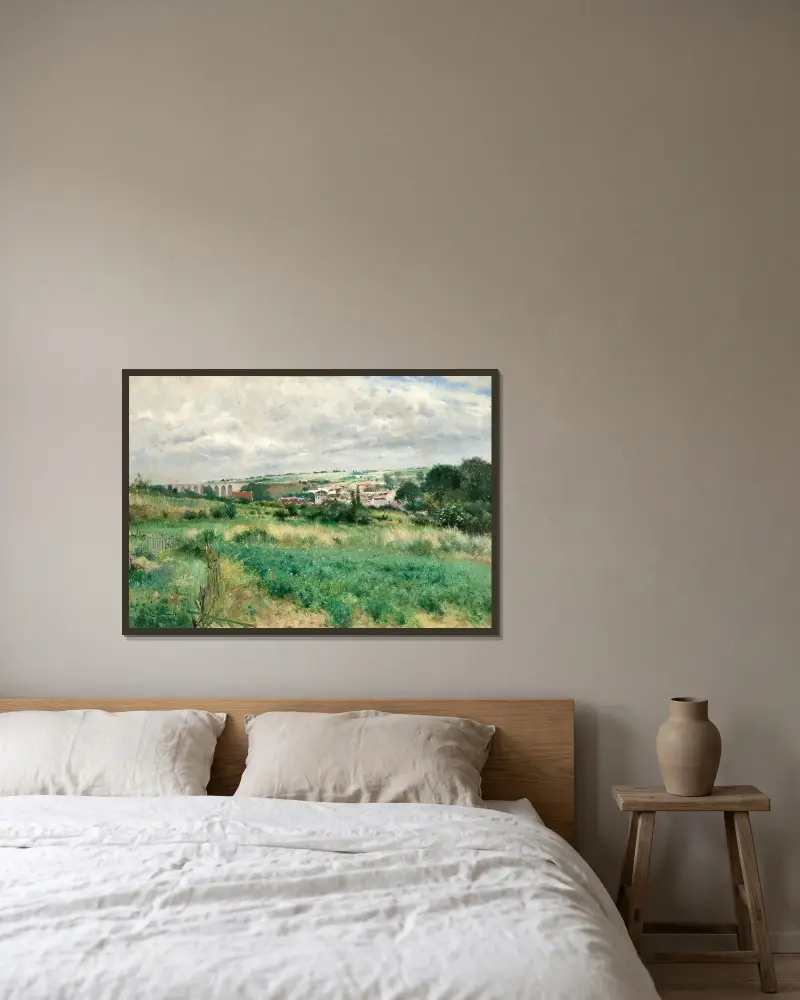 Landscape from Meudon av Johan Ericson inramad på en vägg