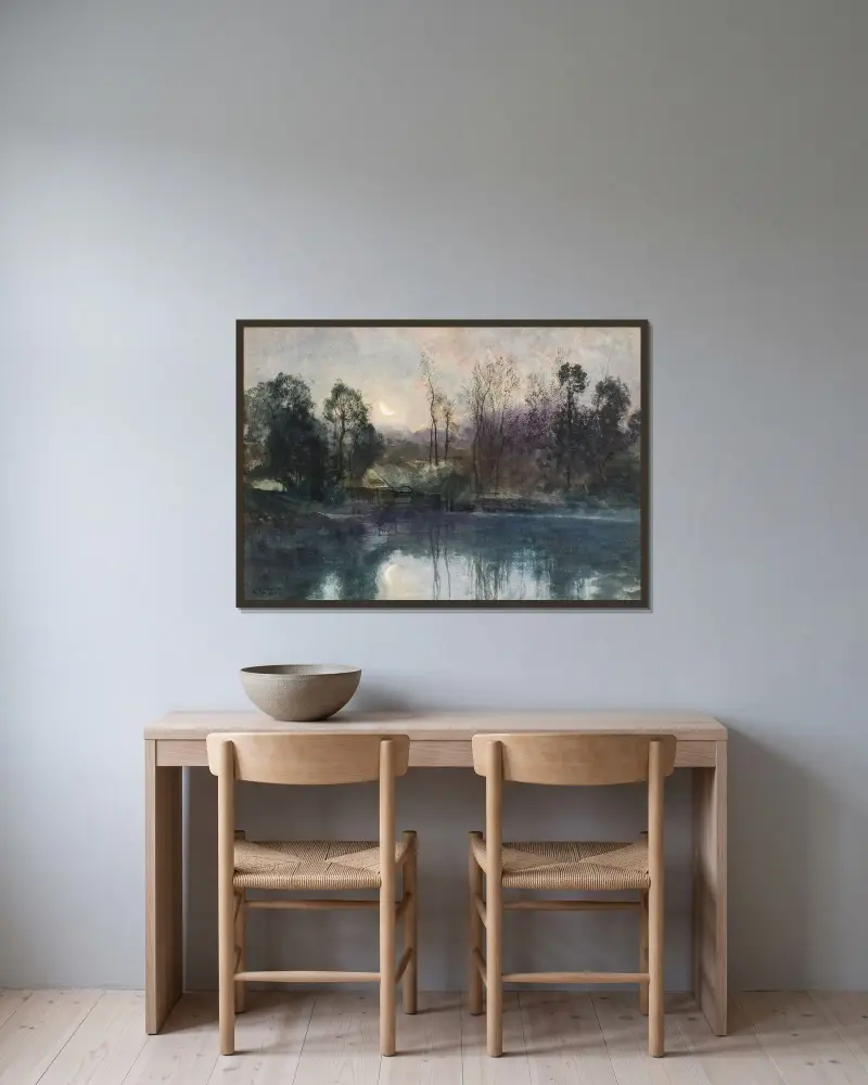 Moonlight av Johan Ericson inramad på en vägg