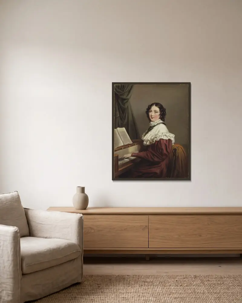 Mathilda Valeria Beatrix d'Orozco, Axel Johan Fägerplan w ramie na ścianie