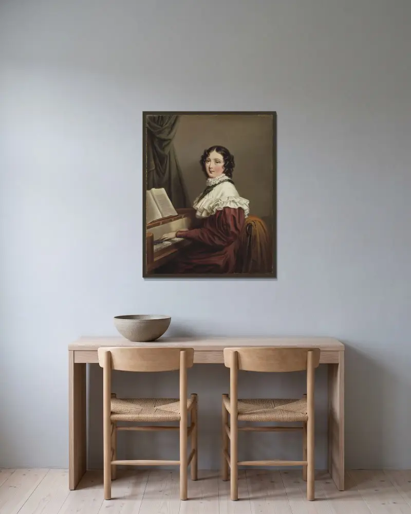 Mathilda Valeria Beatrix d'Orozco, Axel Johan Fägerplan w ramie na ścianie