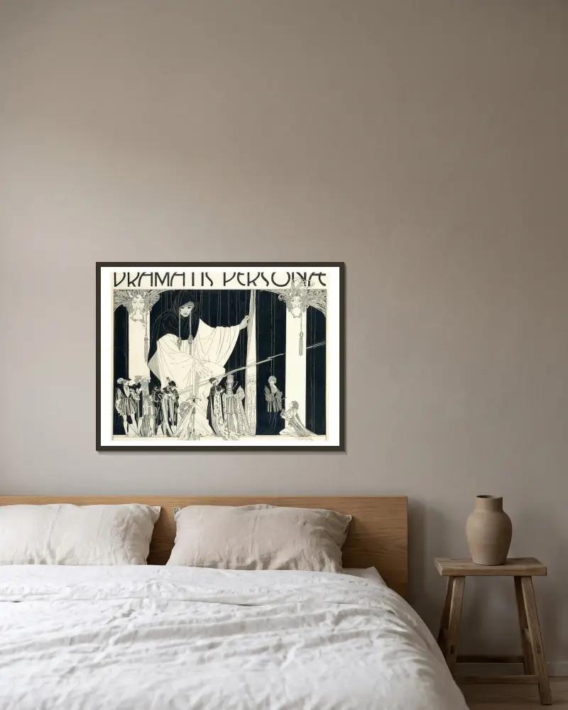 Hamlet Tafel 02 von John Austen gerahmt an einer Wand