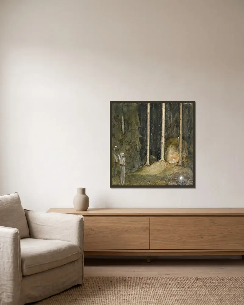 Broder Martin av John Bauer inramad på en vägg