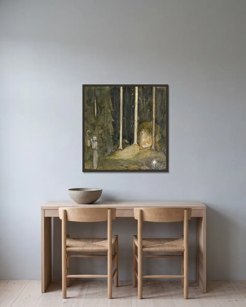 Broder Martin av John Bauer inramad på en vägg